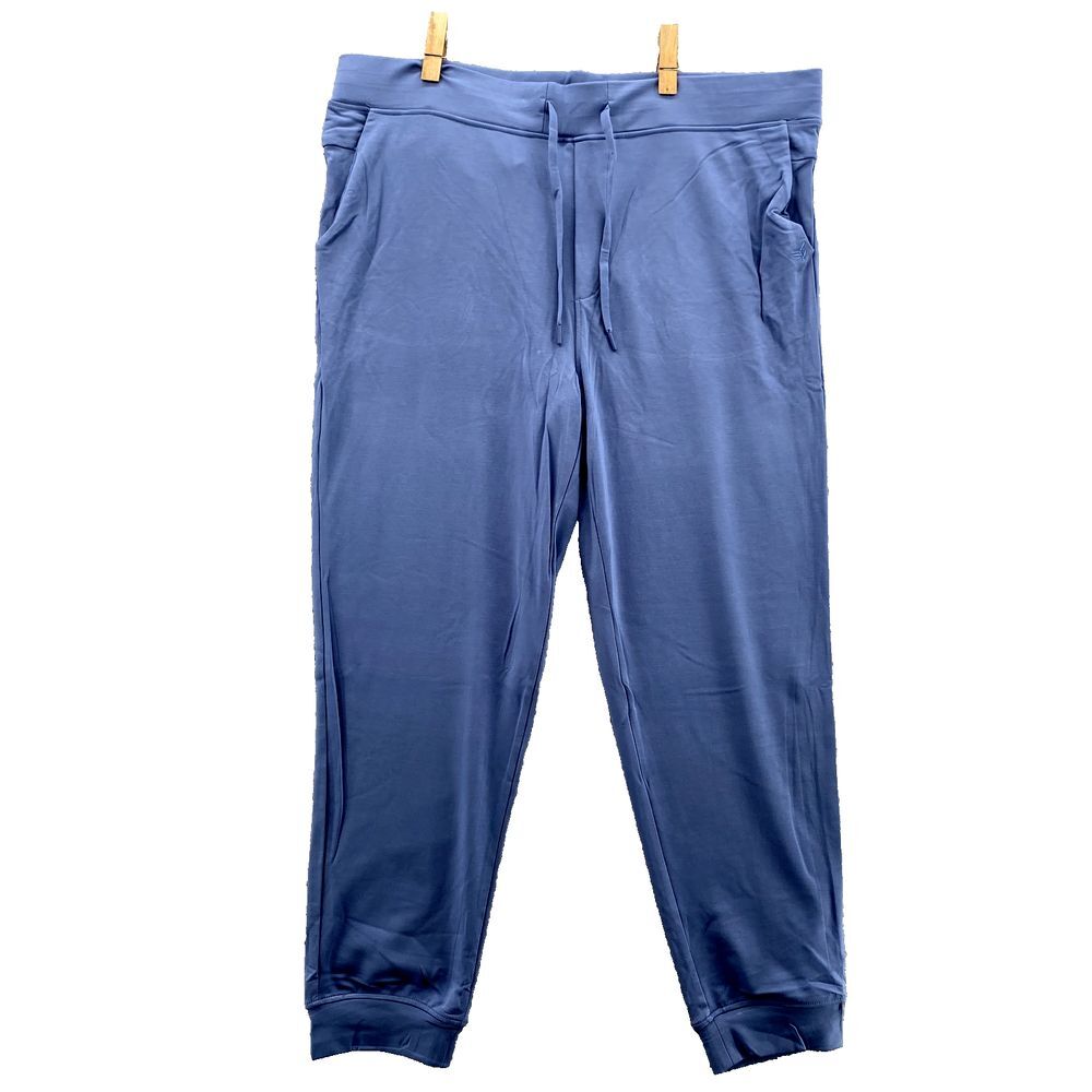 Cozy Earth Bamboo Jogger Unisex XXL Blue Loungewear Yoga Athleisure Travel Train